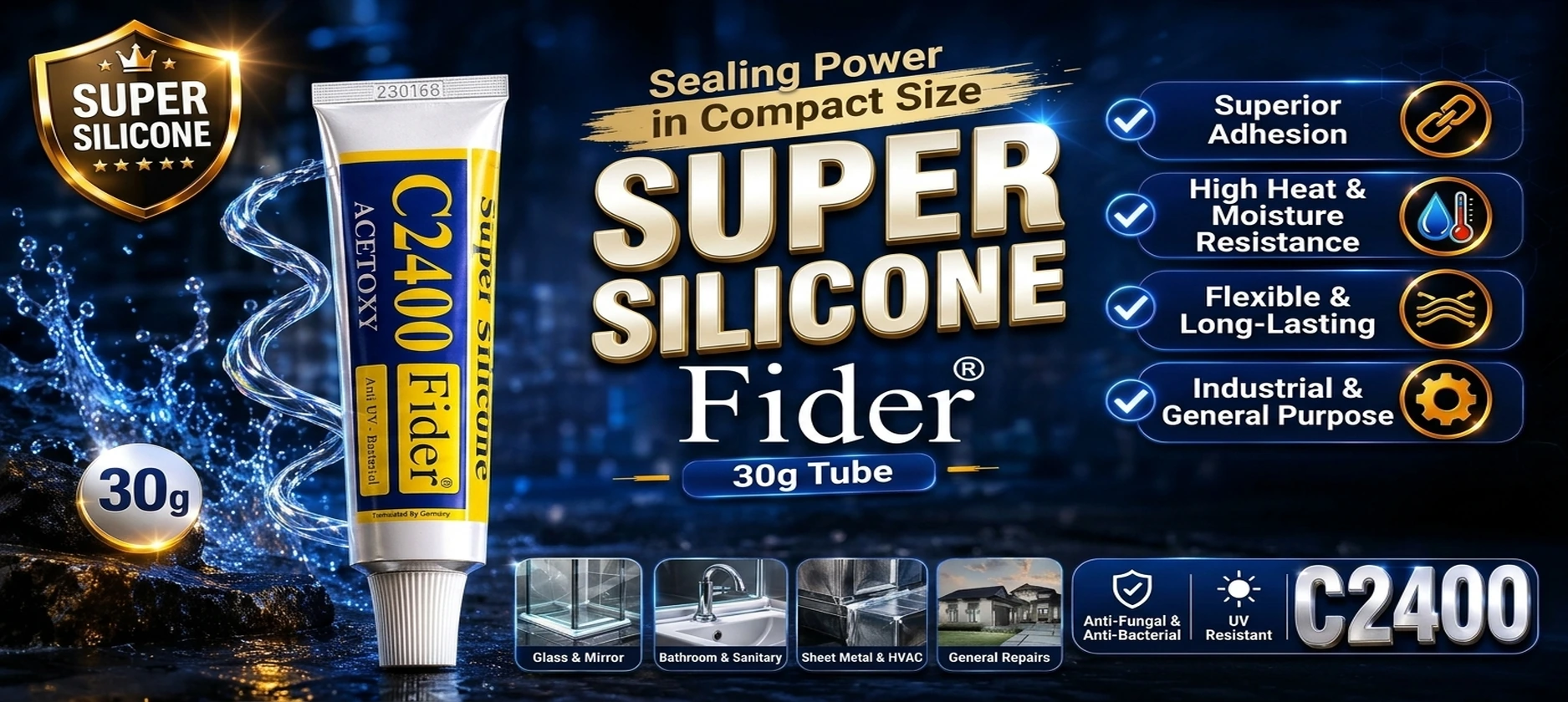 Silicone feeder glue